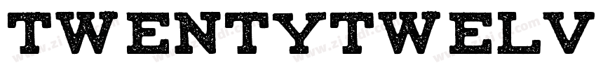 TwentytwelveSlab Bol字体转换